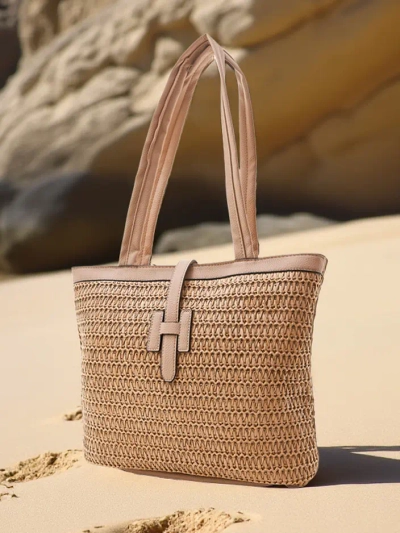 Royalfashion Голям сламен дамски чанти