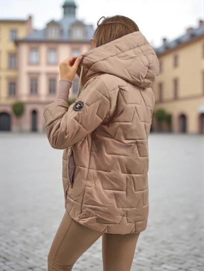 Дамско ватирано яке с качулка и ластици на ръкавите Raven Peak