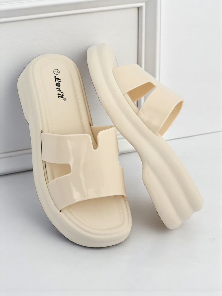 Royalfashion Дамски чехли на по-дебела подметка Nova Gloss