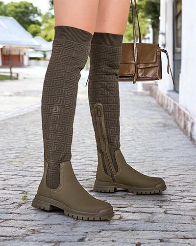 Дамски ботуши за преплъзване от Royalfashion Bezzonu