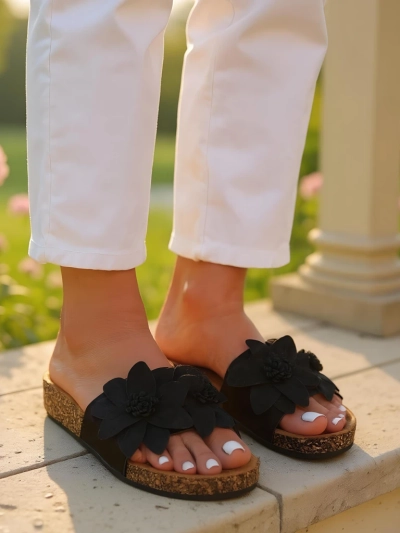 Женски сандали Royalfashion с цветя Foules