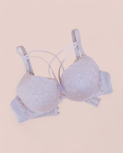 Royalfashion Дамски бразер с подплънки и дантела