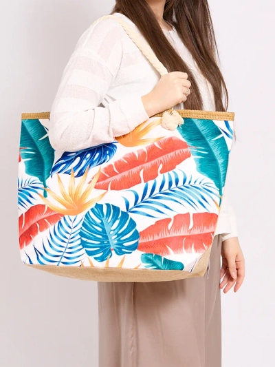 Royalfashion Голяма чанта от плат с печат