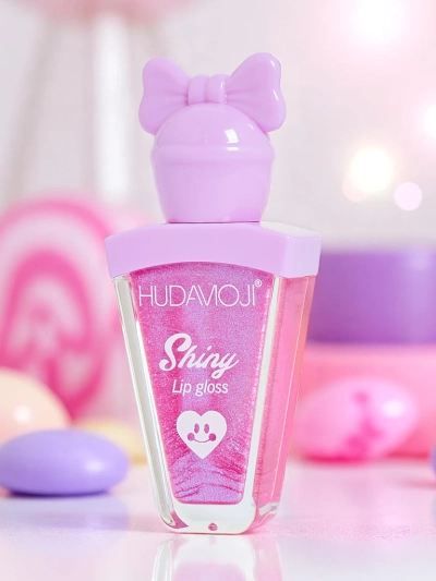 Гланц за устни с брокат, цвят Лилав