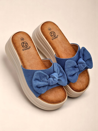 Royalfashion Дамски чехли на платформа Givan