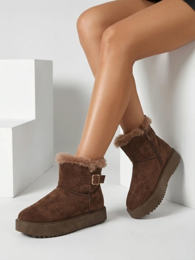 Royalfashion Къси дамски боти тип снегоходки Winter Crest