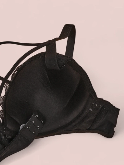 Royalfashion Женски сутиен с подплънки и дантела