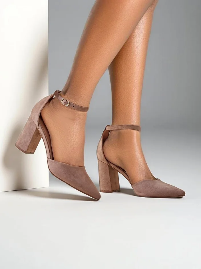 Royalfashion дамски помпи от еко велур Caldeno