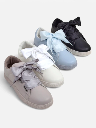 Кецове от еко-кожа на Royalfashion за жени с декоративни връзки Etti