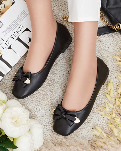 Royalfashion Дамски балерини с панделка Fittco