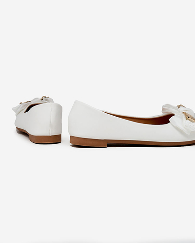 Royalfashion Дамски балерини със заострен връх и панделка Retripo