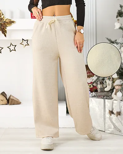 Royalfashion Дамски спортни панталони с флийс