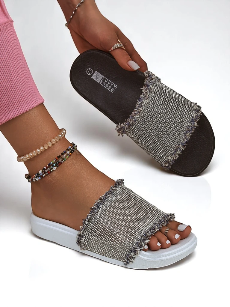 Royalfashion Дамски чехли на плоска подметка SparkleWalk