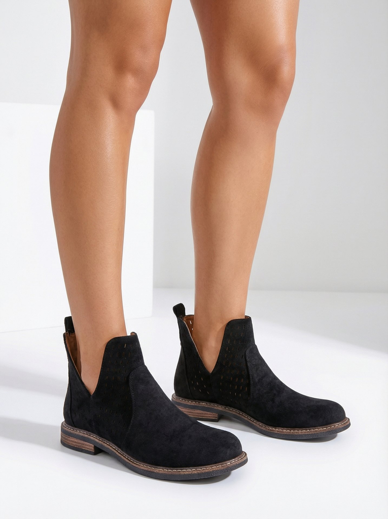 Royalfashion Дамски ботуши Ovilla от велур eko