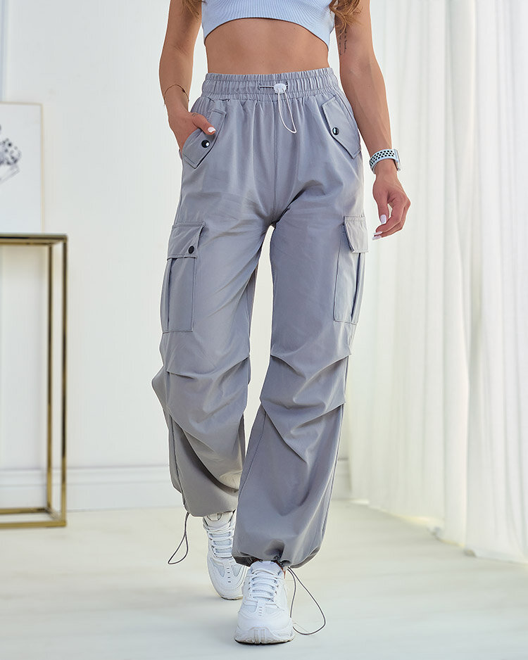 Royalfashion Дамски бойни панталони от плат