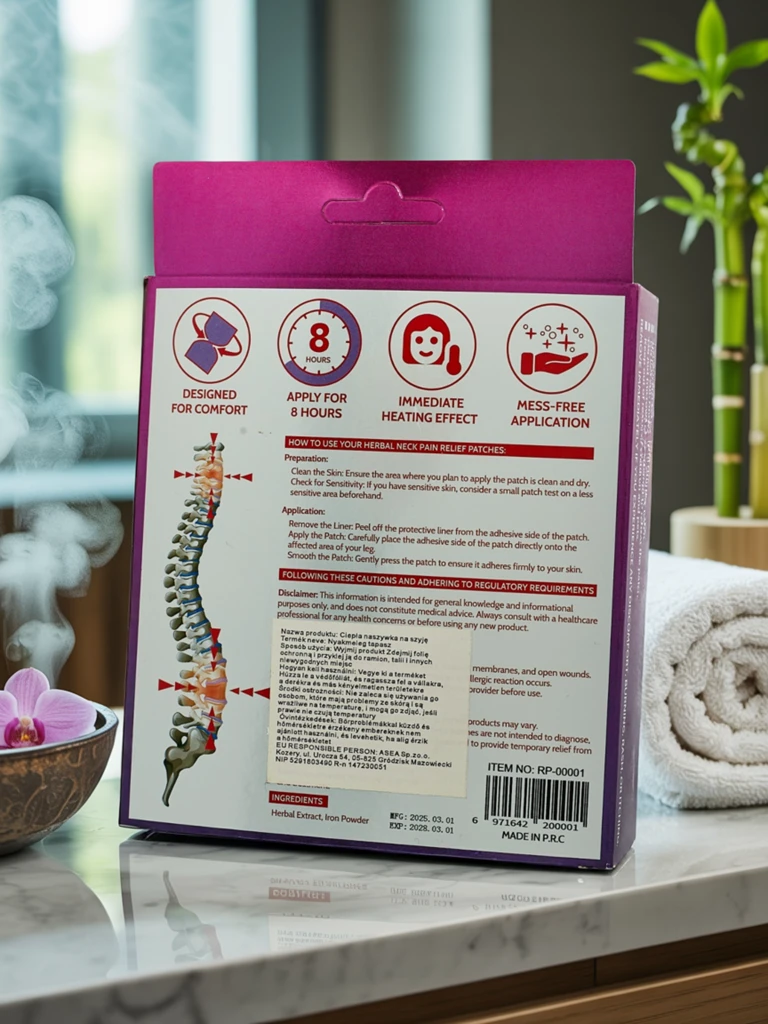 Aurora Therma - Загряващи пластири за врат и шия 50 g (6 бр.)