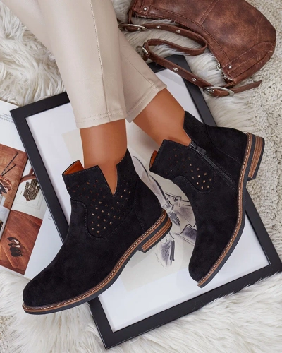 Royalfashion Светлокафяви дамски ботуши Rito