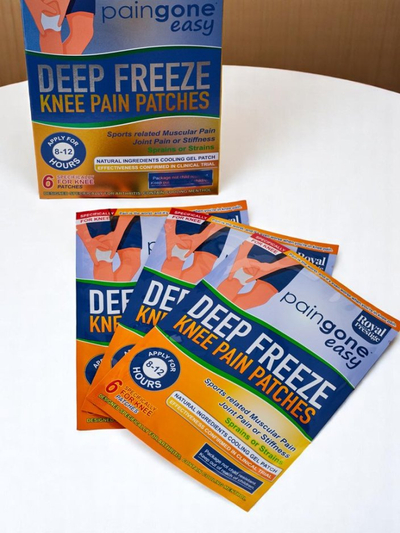 Охлаждащи пластири за облекчаване на болка в коленете (6 броя)