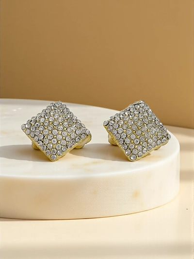 Royalfashion Дамски клипс обеци с цирконии