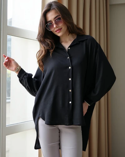 Royalfashion Дълга дамска риза с голям размер