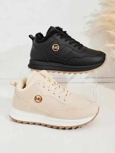 Royalfashion Затоплени дамски маратонки с кожа Casot