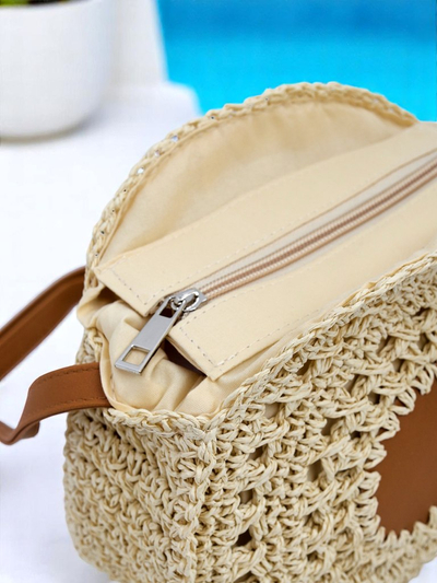 Royalfashion Малка дамска сламена чанта Solar Mini