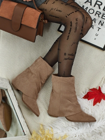 Дамски боти с покрит горен край Moonly