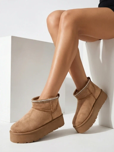 Royalfashion Дамски къси ботуши a'la snow boots Xoalla