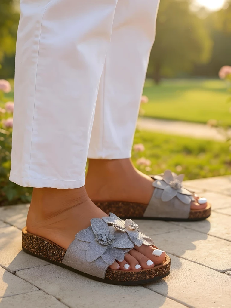 Обувки Royalfashion за жени с цветя Foules