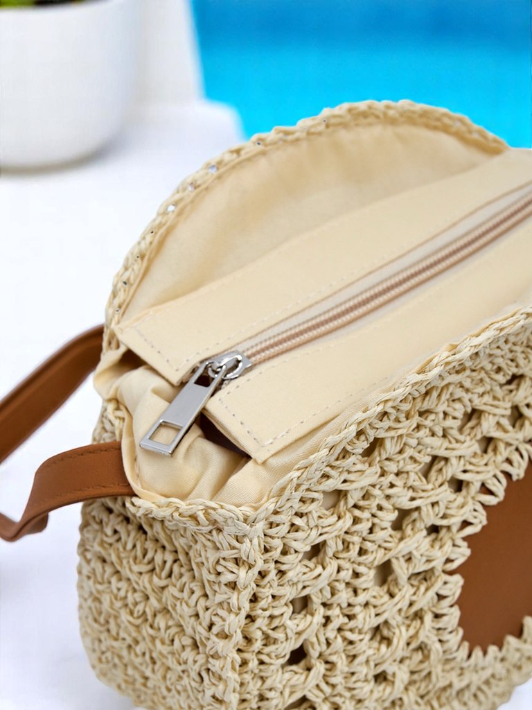 Royalfashion Малка дамска сламена чанта Solar Mini