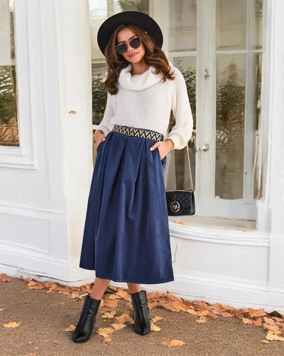 Женска пола до колене на марката Royalfashion