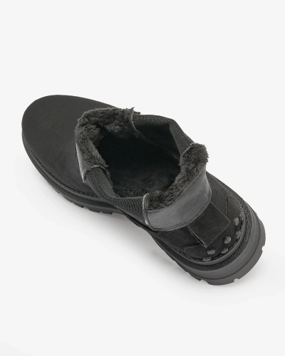 Royalfashion Черни дамски ботуши с изолация Comfy Walk