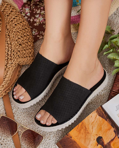 Royalfashion Дамски ажурни джапанки Ererra