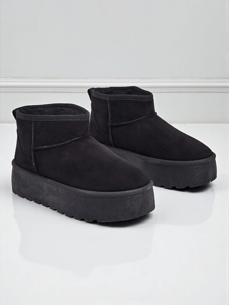 Къси дамски боти а ла сноубутс Memi