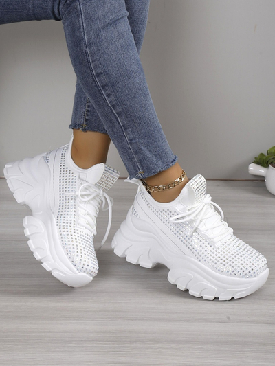 Royalfashion дамски спортни маратонки с кристали Blysco