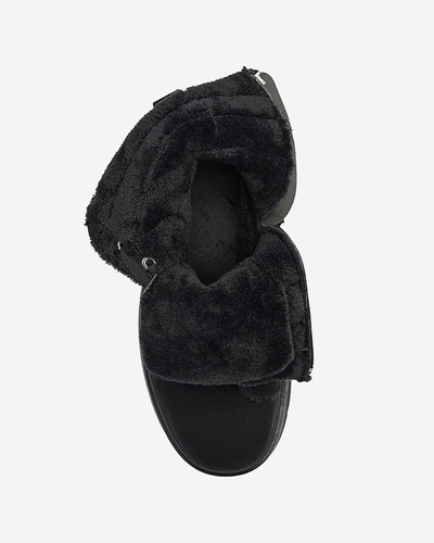 Дамски изолирани ботуши тип "трапер" в черен цвят Tivica - Обувки