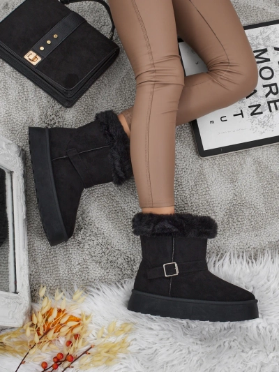 Royalfashion Къси дамски боти тип снегоходки Myrelle