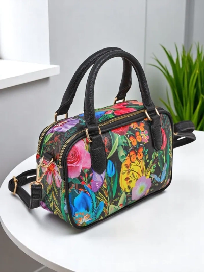 Royalfashion Цветна дамска чанта тип чанта