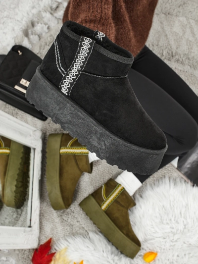 Къси дамски боти а'ла сноубутс Althea