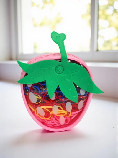 Royalfashion Многоцветни силиконови ластици за коса Ягода