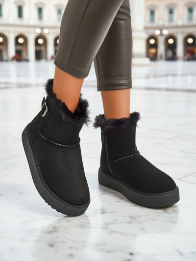 Royalfashion Къси дамски боти тип снегоходки Winter Crest