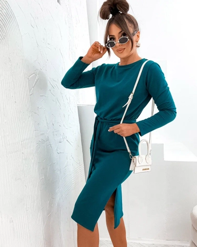 Royalfashion Дамска памучна рокля с дължина до коляното