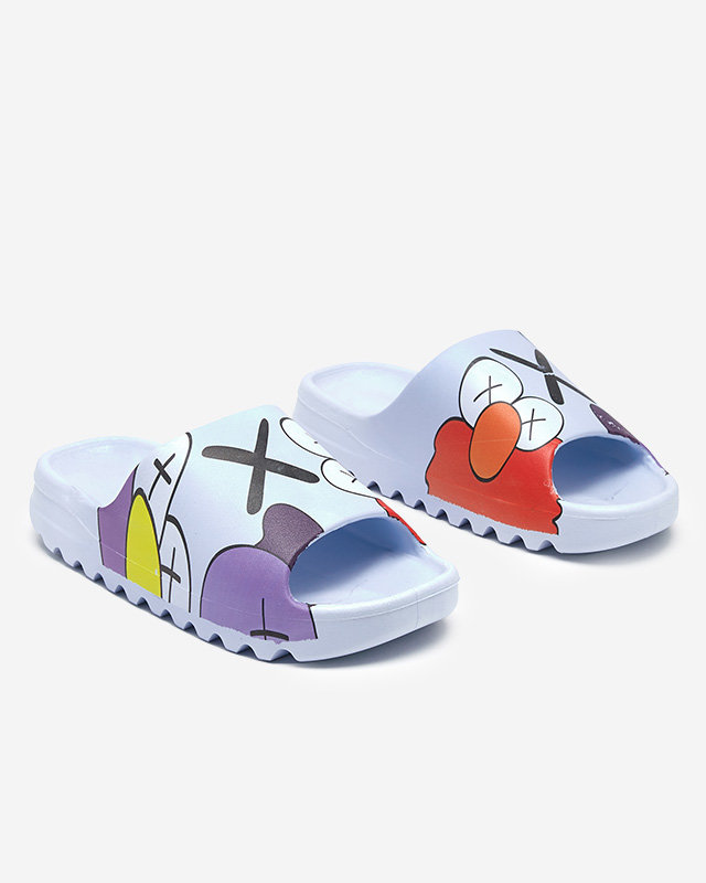 OUTLET Сини дамски джапанки Elmino - Обувки