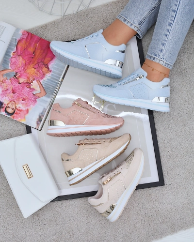 Дамски спортни обувки в светлокафяв цвят Vlindere - Обувки