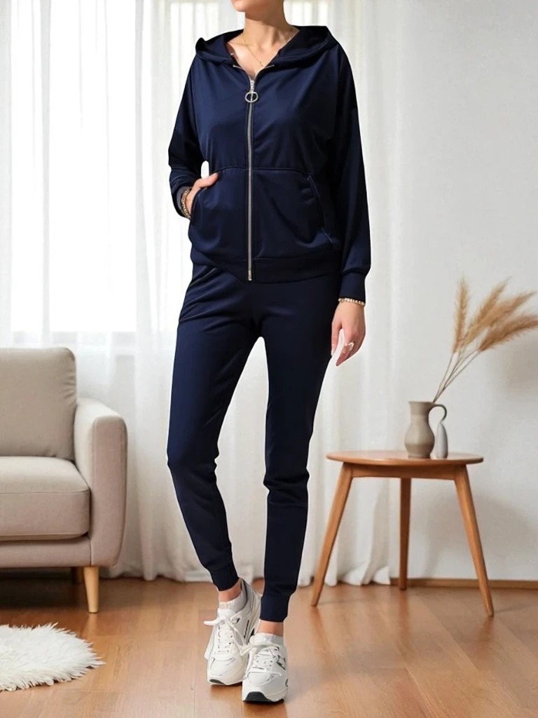 Royalfashion Женски комплект от велур