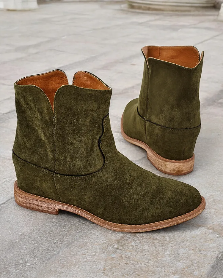 Royalfashion Черевички в стил каубой на покрита платформа Blueston