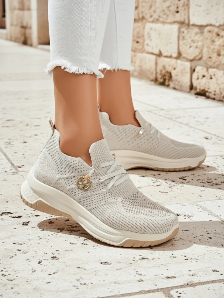 Royalfashion дамски текстилни спортни обувки без връзки Teletta