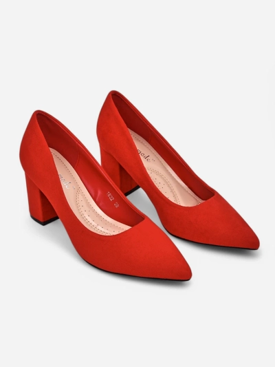 Royalfashion Дамски помпи от еко велур Ugandes