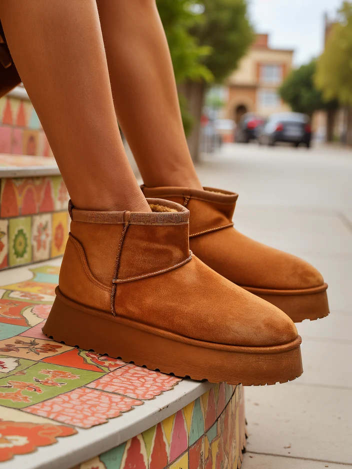 Royalfashion Къси обувки, наподобяващи дамски зимни ботуши Fortesse