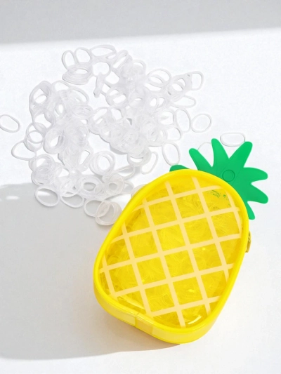 Royalfashion Многоцветни силиконови ластичета за коса Ананас